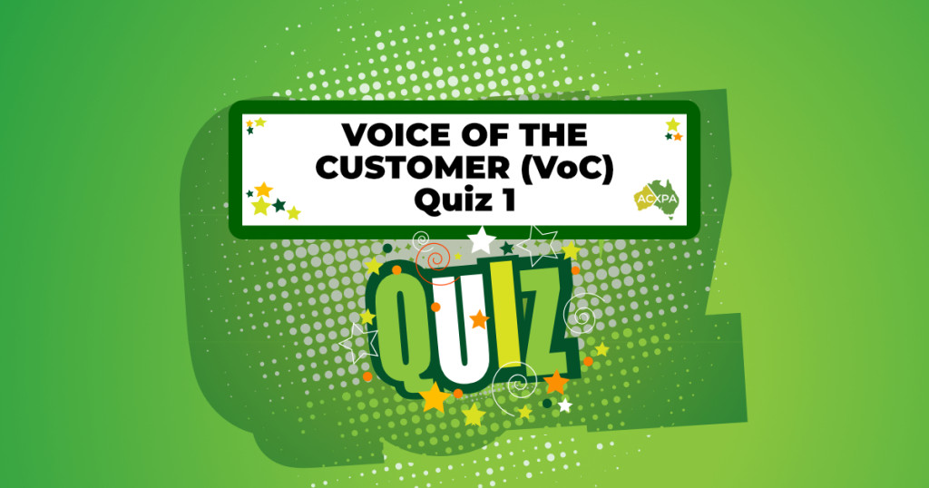 Voice of the Customer Quiz 1