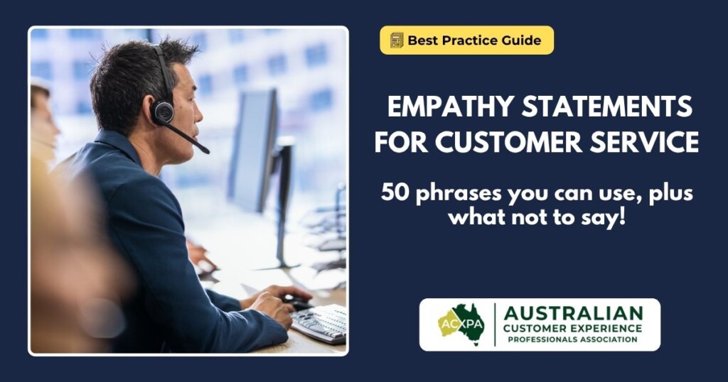 Empathy statements are words or phrases that show a customer you understand and care about how they feel — the foundation of de-escalation.