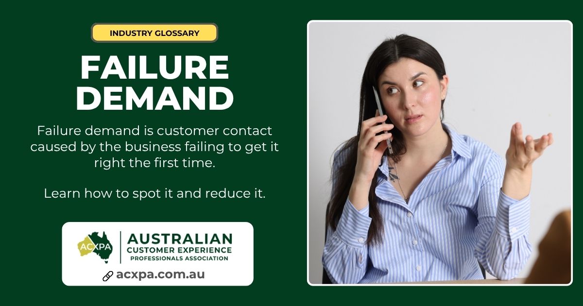 Failure Demand in Contact Centres Definition