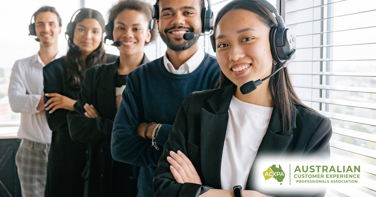 10 ideas to enhance employee engagement in a contact centre showing a happy call centre team