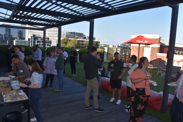 Outdoor networking at ACXPA Victoria Event
