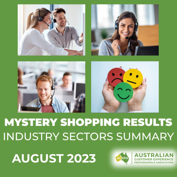 ACXPA Mystery Shopping Industry Summary Download August 2023
