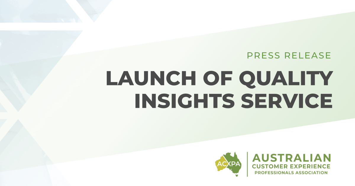 ACXPA Quality Insights Service launch