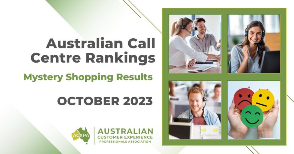 ACXPA Australian Call Centre Industry Rankings October 2023