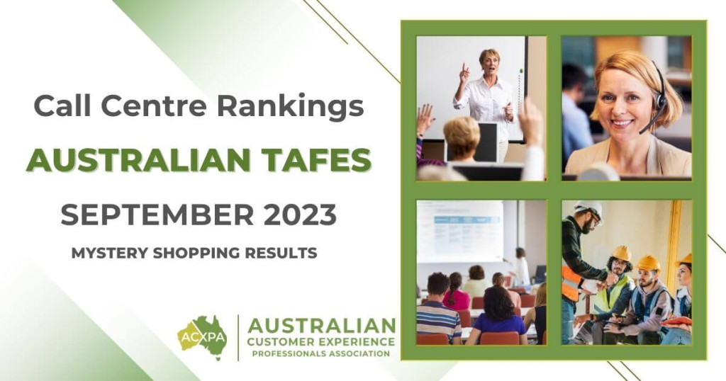 Australian TAFEs September 2023 Call Centre Rankings