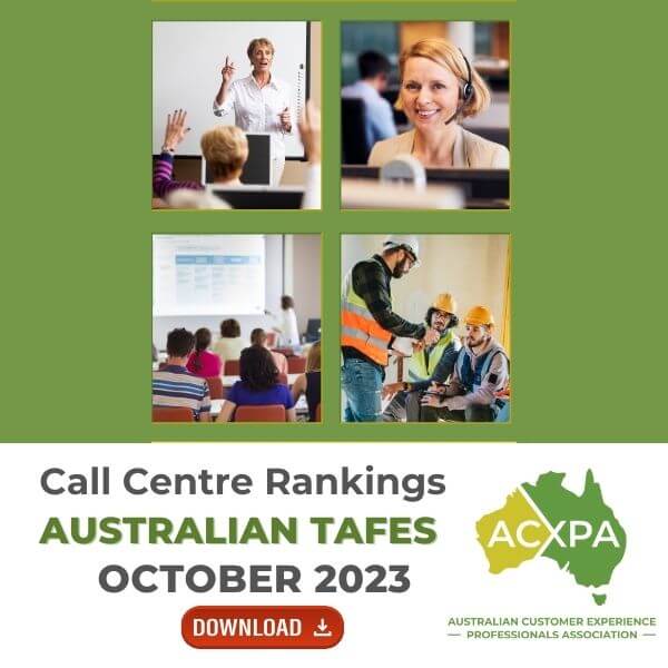 TAFEs Call Centre Rankings Monthly Download October 2023
