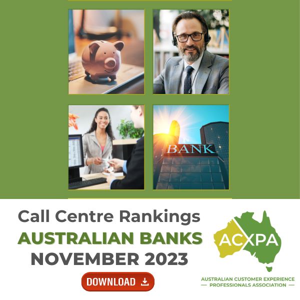Australian Banks Call Centre Rankings Monthly Download November 2023