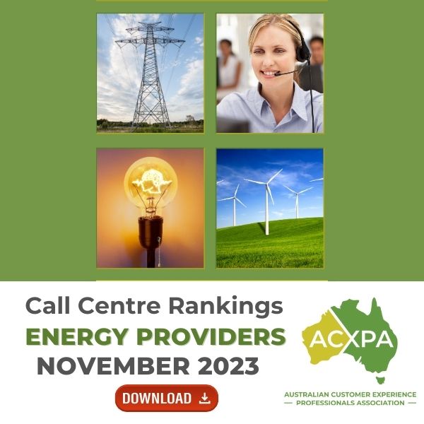 Energy Providers Call Centre Rankings Monthly Download November 2023