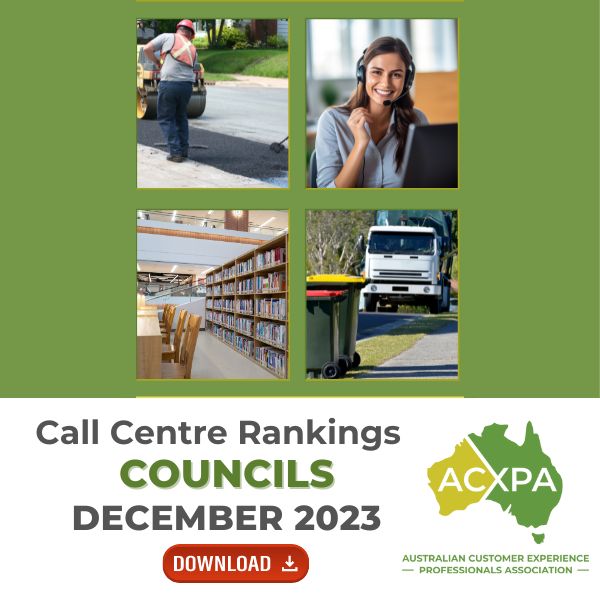 Councils Call Centre Rankings December 2023 ACXPA Members Report