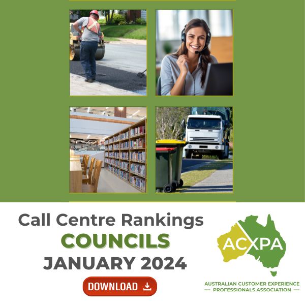Councils Call Centre Rankings January 2024 ACXPA Members Report