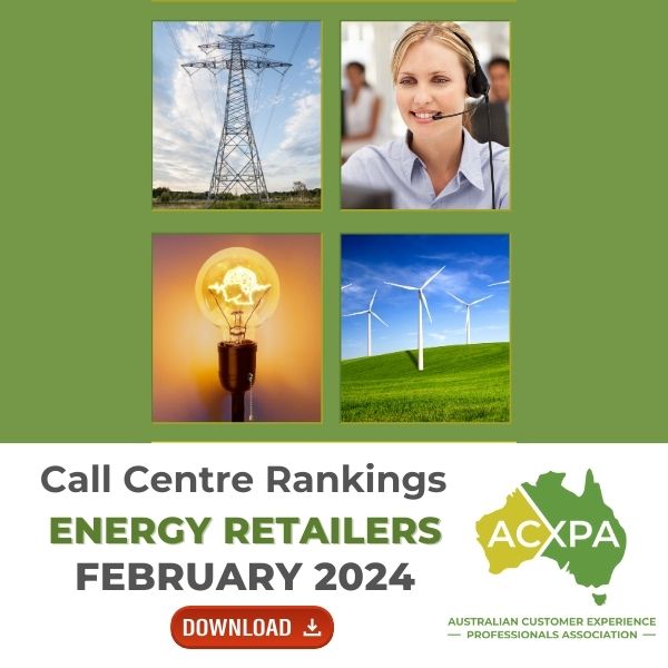 Energy Retailers Call Centre Rankings Monthly Download February 2024