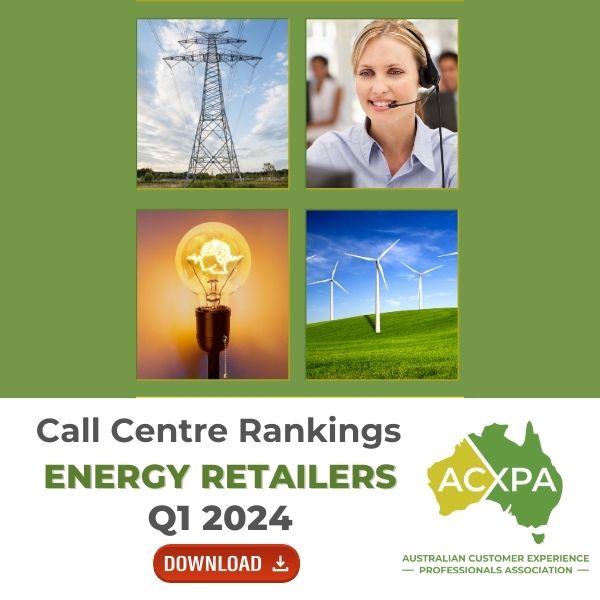 Energy Retailers Call Centre Rankings Monthly Download Q1 2024