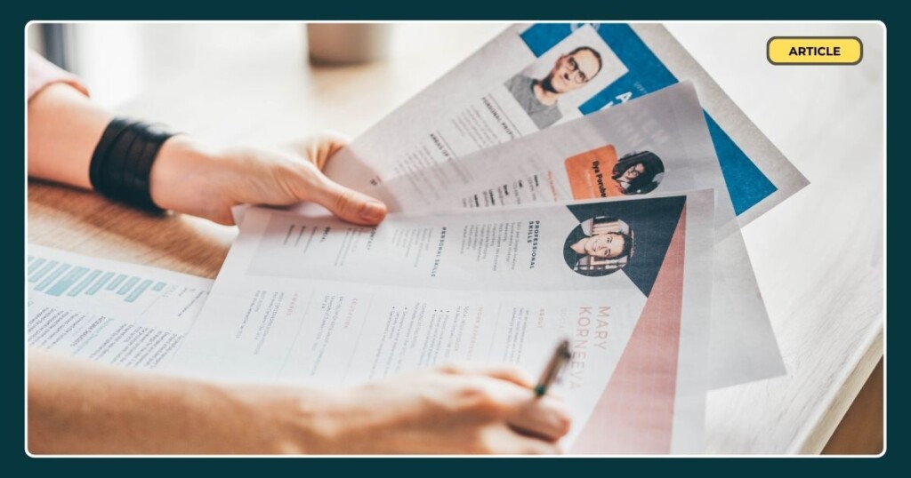 Sorting through a CV for a customer service job
