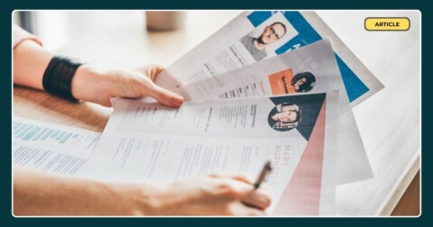 Sorting through a CV for a customer service job