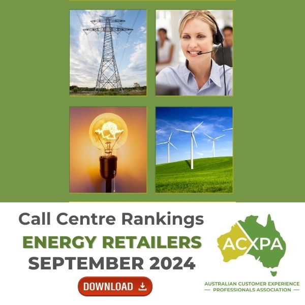 Energy Retailers Call Centre Rankings Monthly Download September 2024