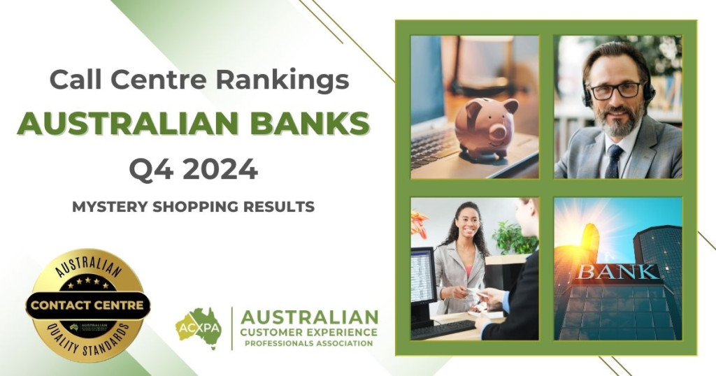 Australian Banks Q4 2024 Call Centre Rankings by ACXPA