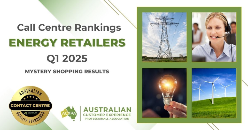 Australian Energy Retailers Call Centre Rankings Q1 2025