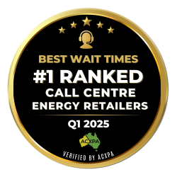 Q1 2025 #1 Best Call Centre Wait Times - Energy Retailers