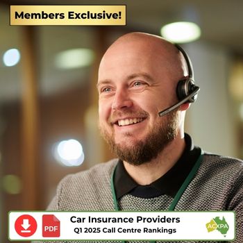 Australian Car Insurance Providers Q1 2025 Call Centre Rankings