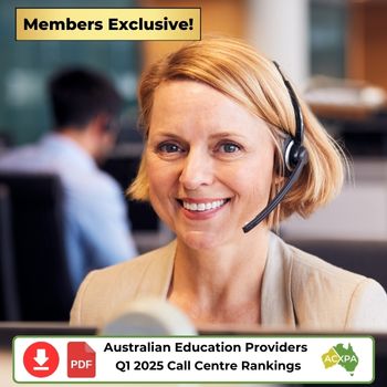 Australian Education Providers Q1 2025 Call Centre Rankings
