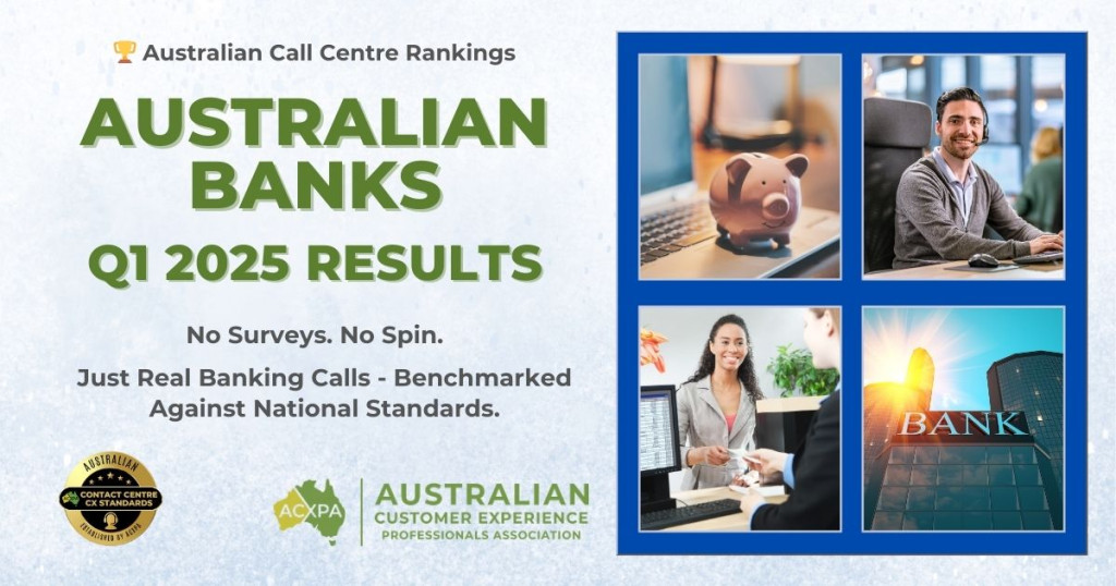 Australian Banks Call Centre Rankings Q1 2025 Results