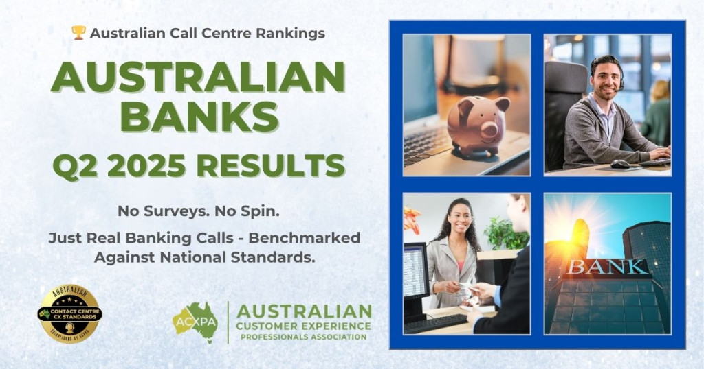 Australian Banks Call Centre Rankings Q2 2025 Results