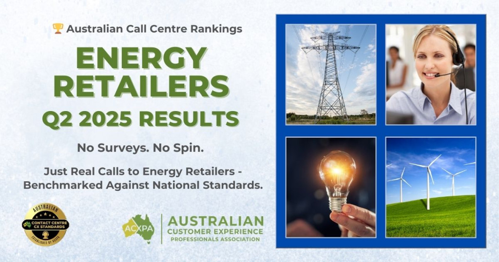 Australian Energy Retailers Call Centre Rankings Q2 2025 Results
