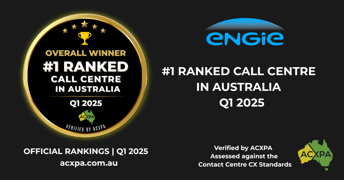 Best Overall Call Centre in Australia Q1 2025 ENGIE