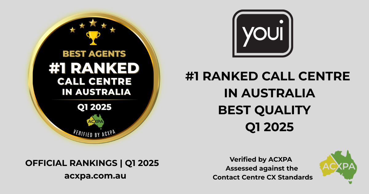 Best Overall Call Centre in Australia Q1 2025 YOUI