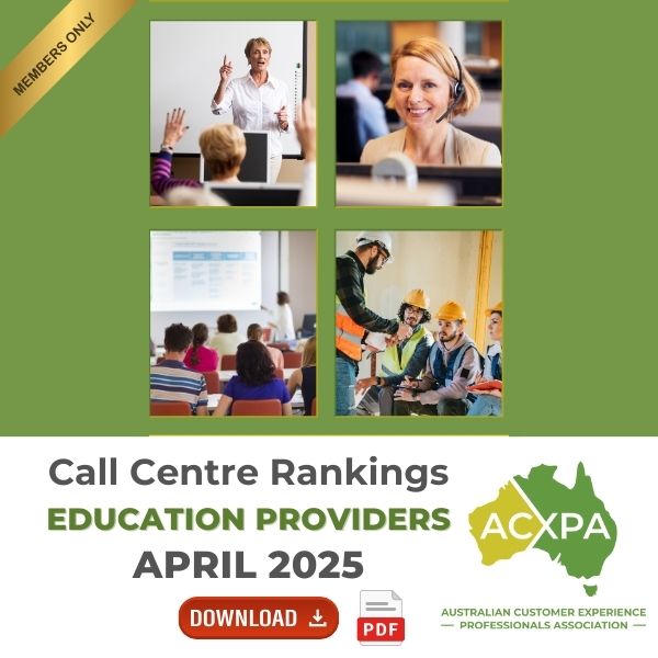 Education Providers Call Centre Rankings Monthly Download April 2025