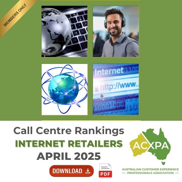 Internet Retailers Call Centre Rankings Monthly Download April 2025