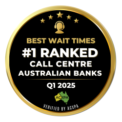 Q1 2025 #1 Best Call Centre Wait Times - Australian Banks