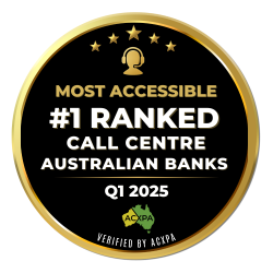 Q1 2025 #1 Most Accessible Call Centre - Australian Banks