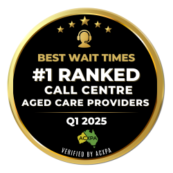 Q1 2025 #1 Best Call Centre Wait Times - Aged Care Providers
