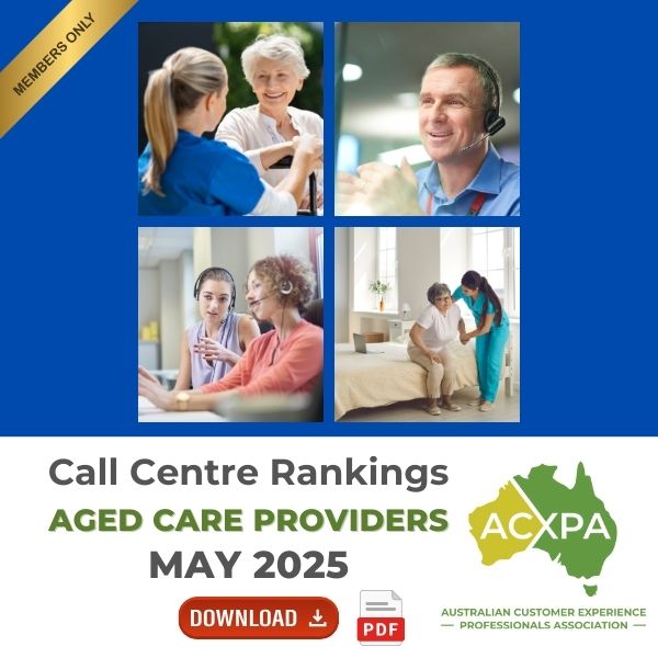 Aged Care Providers Call Centre Rankings Monthly Download May 2025