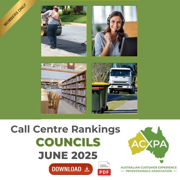Councils Call Centre Rankings June 2025 ACXPA Members Report