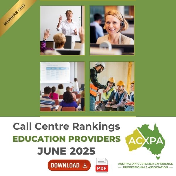 Education Providers Call Centre Rankings Monthly Download June 2025