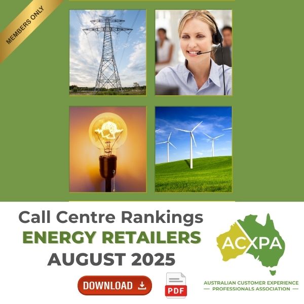 Energy Providers Call Centre Rankings Monthly Download August 2025