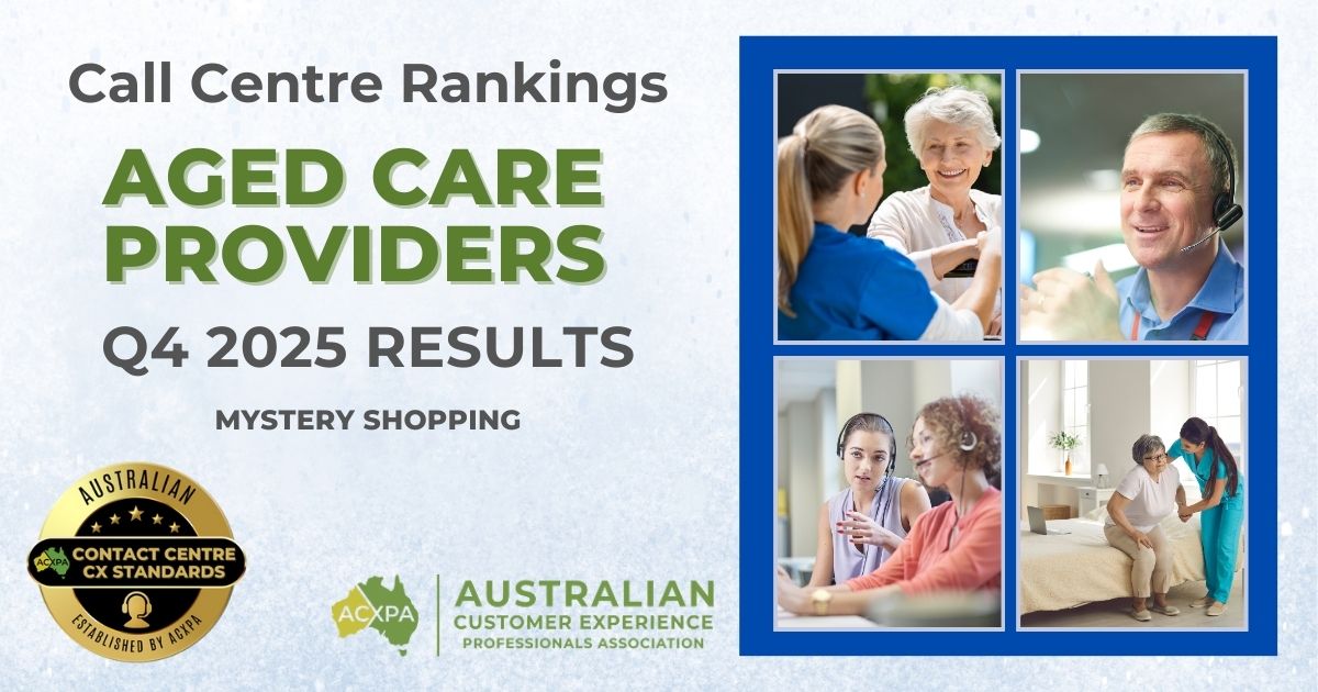 Australian Aged Care Providers Q4 2025 Call Centre Rankings