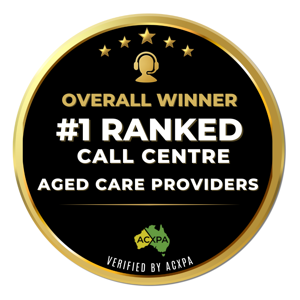 Overall Winner - #1 Ranked Call Centre Australian Aged Care Providers