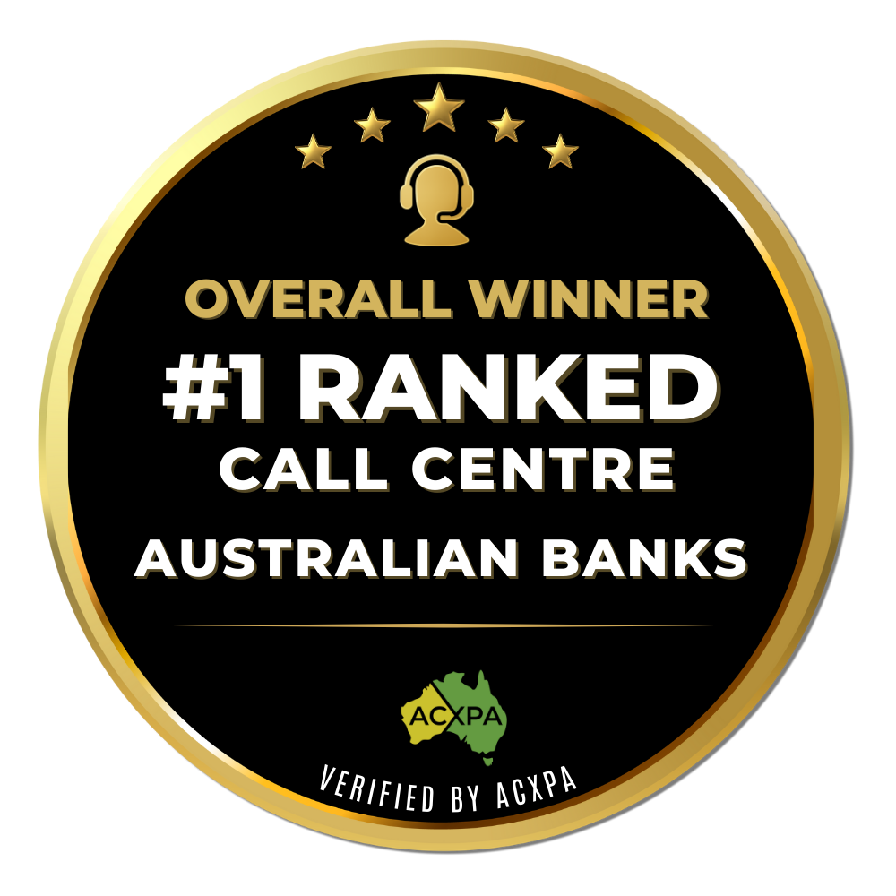 Overall Winner - #1 Ranked Call Centre Australian Banks