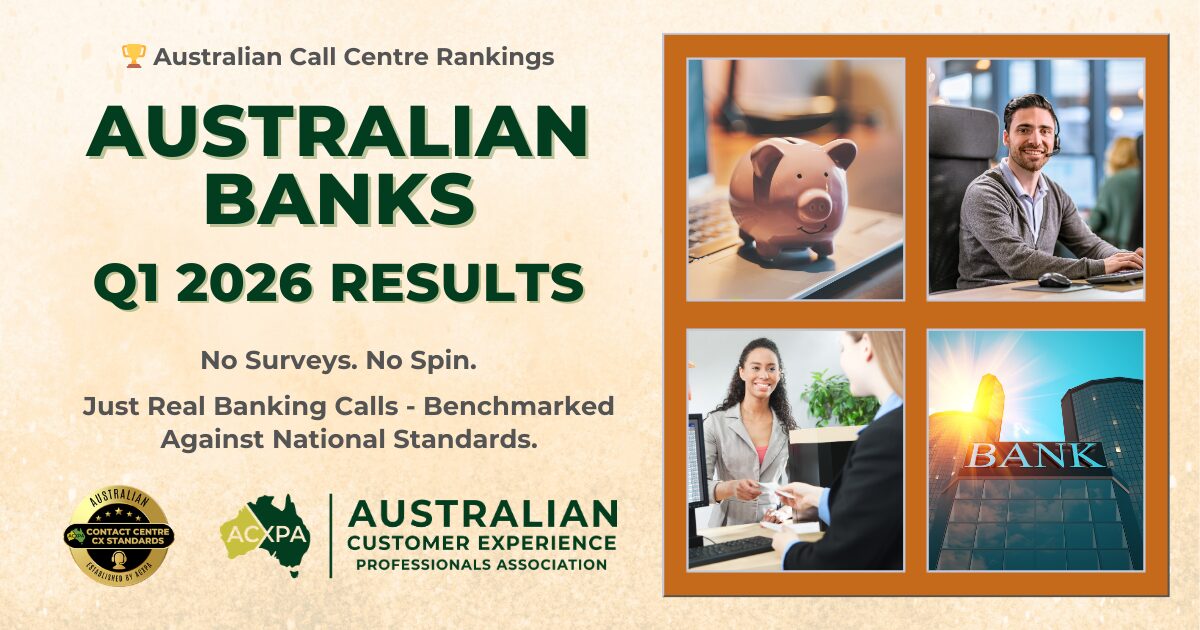Australian Banks Call Centre Rankings Q1 2026 Results