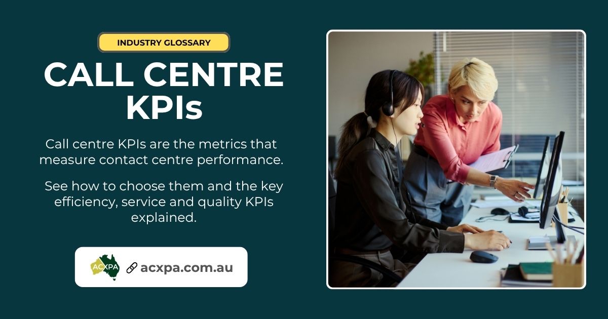A manager exploring different call centre KPIs with an agent