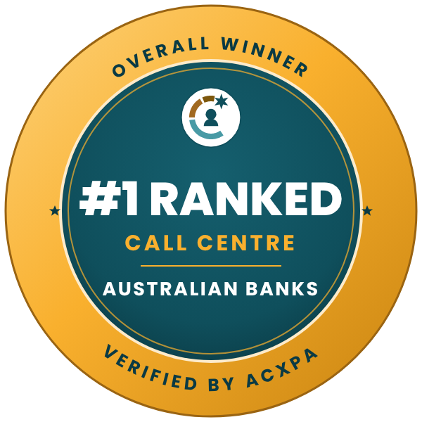 Overall Winner &mdash; #1 Ranked Call Centre, Australian Banks